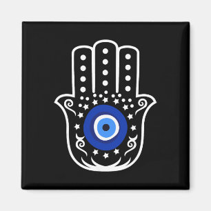 Hand der Hamsa Fatima Türkischer Tigerauge Böser S Magnet