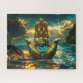 HAND DER HAMSA – HAND DER FATIMA – ZEN BUDDHISMUS PUZZLE (Horizontal)
