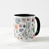 Hand der personalisierten Mama - 1 Kind Tasse (VorderseiteRechts)