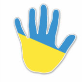 Hand der Ukraine Aufkleber (Vorderseite)