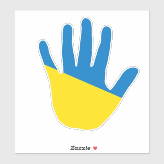 Hand der Ukraine Aufkleber (Blatt)