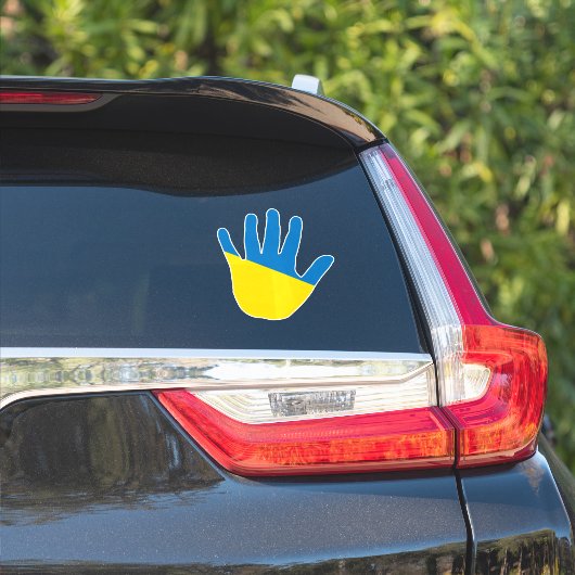 Hand der Ukraine Aufkleber (Auto Seite)