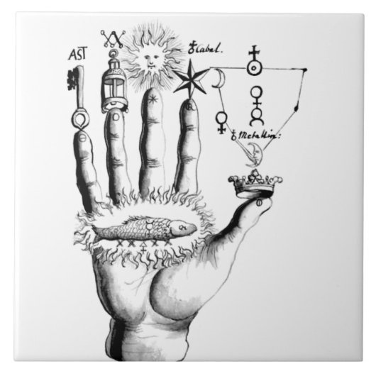 Hand der Zeit Fliese (Vorderseite)