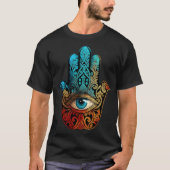 Hand des Hamsa-Augenschutzes T-Shirt (Vorderseite)