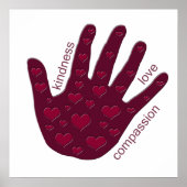 Hand des Herzens Poster (Vorne)