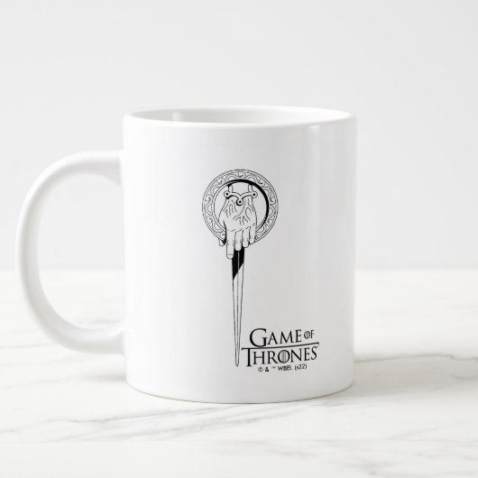 Hand des King-Icon Jumbo-Tasse (Links)
