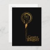 Hand des King-Icon Postkarte (Vorne/Hinten)