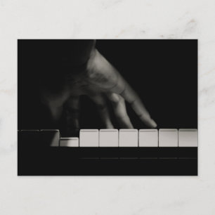Hand des Pianisten Postkarte