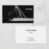 Hand des Pianisten Visitenkarte (Vorne/Hinten)