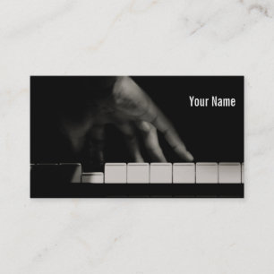 Hand des Pianisten Visitenkarte