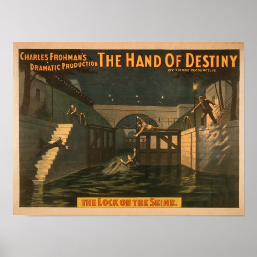 Hand des Schicksals "Die Schleuse an der Seine" Poster (Vorne)