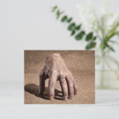 Hand, die durch sich geht postkarte (Stehend Vorderseite)
