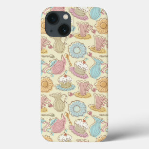Hand, die Geschirr-Silhouetten zeichnet Case-Mate iPhone Hülle