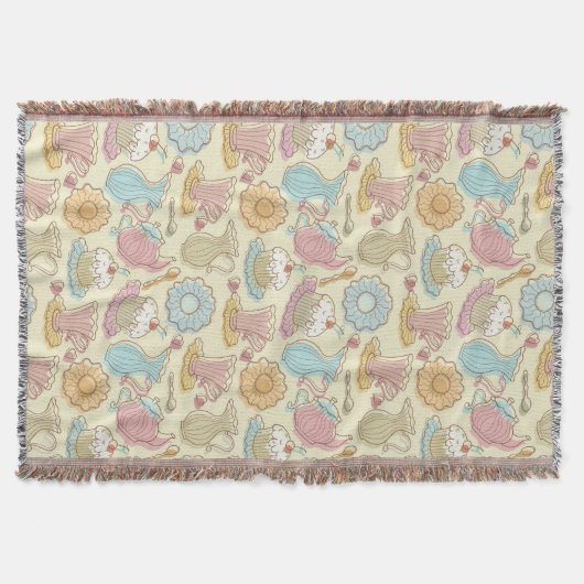 Hand, die Geschirr-Silhouetten zeichnet Decke (Vorderseite)