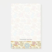 Hand, die Geschirr-Silhouetten zeichnet Post-it Klebezettel (Vorderseite)