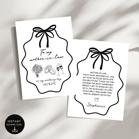 Hand, die meine Mutter im Gesetz auf meine Hochzei Einladung