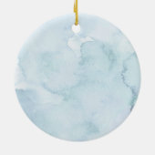 Hand Doodle First Christmas Engaged Keramik Ornament (Hinten)