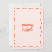 Hand Doodled Whimsical Tee Brautparty Einladung (Rückseite)