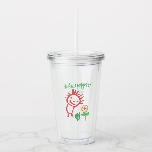 hand drawing baby  acryltrinkbecher (Vorderseite)