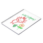 hand drawing baby  notizblock (Linke Seite)