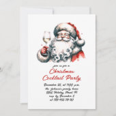 Hand Drawing Whimsical Weihnachtscocktail Party Einladung (Vorderseite)