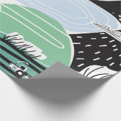 Hand drawn abstract scandinavian graphic illustrat geschenkpapier (Ecke)