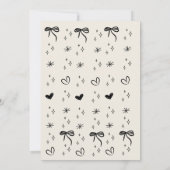 Hand Drawn Adult Handwritten Scribble Birthday Einladung (Rückseite)