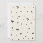 Hand Drawn Adult Scribble Birthday Einladung (Rückseite)