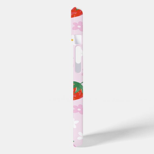 Hand-Drawn Aesthetic Strawberry Seamless Pattern Case-Mate iPhone Hülle (Rückseite / Links)