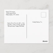 Hand drawn Airplanes Aviation Pilot Aviator Fun Postkarte (Rückseite)