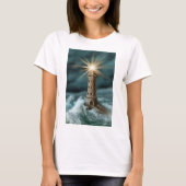 hand drawn and painted light house by the sea T-Shirt (Vorderseite)