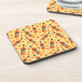 Hand Drawn Aperol Spritz Cocktail Hour Coasters Getränkeuntersetzer (Linke Seite)