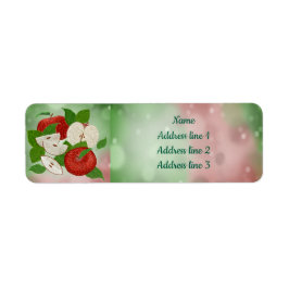 Hand-Drawn Apple Address Labels – Rustic