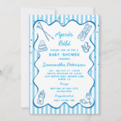 Hand Drawn Apres Bebe Apres Ski Boy Baby Shower Einladung (Vorderseite)