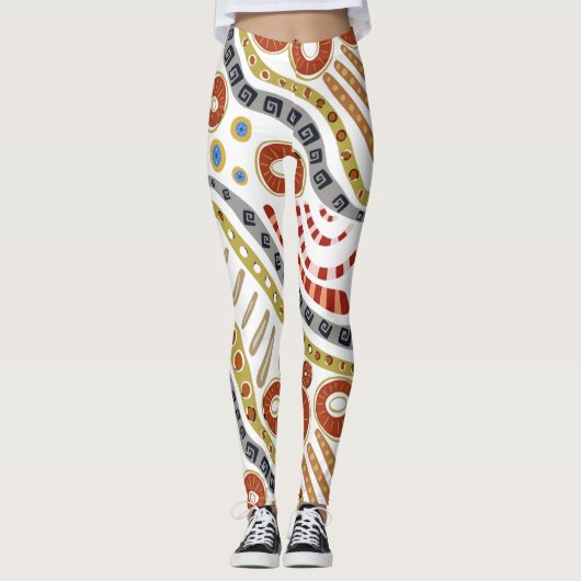 Hand-drawn art leggings (Vorderseite)