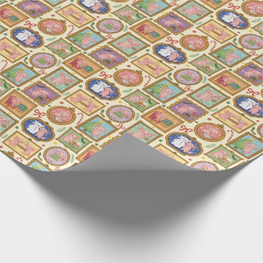 Hand Drawn Axolotl Christmas Wrapping Paper Roll Geschenkpapier (Ecke)