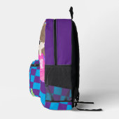 Hand Drawn Back To School Designed Backpack Bedruckter Rucksack (Rechts)