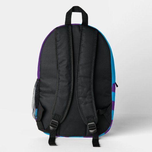 Hand Drawn Back To School Designed Backpack Bedruckter Rucksack (Rückseite)