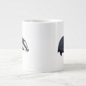 Hand Drawn Badger Illustration Design Jumbo-Tasse (Vorderseite)
