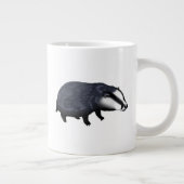 Hand Drawn Badger Illustration Design Jumbo-Tasse (Rechts)