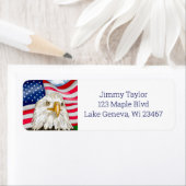 Hand Drawn Bald Eagle und Patriotic amerikanische  (Insitu)