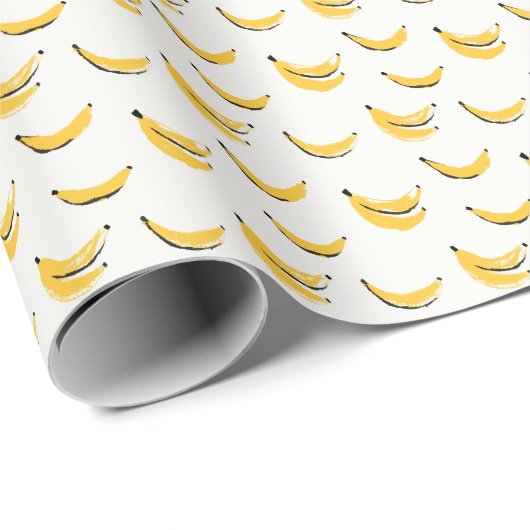 Hand-drawn bananas, stylish seamless pattern. geschenkpapier (Rolleneckpunkt)