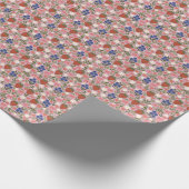 Hand Drawn Berry Pattern Wrapping Paper Roll Geschenkpapier (Ecke)