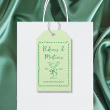 Hand Drawn Bikinis & Martinis Bow Bachelorette