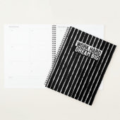 Hand Drawn Black & White Stripes Yearly Planner Planer (Anzeige)