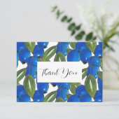 Hand Drawn Blueberries Dankeskarte (Stehend Vorderseite)