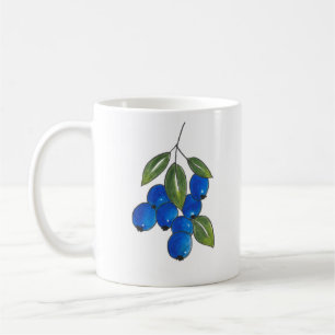 Hand Drawn Blueberries Kaffeetasse