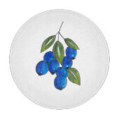 Hand Drawn Blueberries Schneidebrett (Vorderseite)