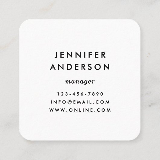 Hand-Drawn Bobby Pins Pink & Black Hair Stylist Quadratische Visitenkarte (Rückseite)