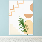 Hand Drawn Boho Wall Art #1 Leinwanddruck (Insitu (Holzboden))